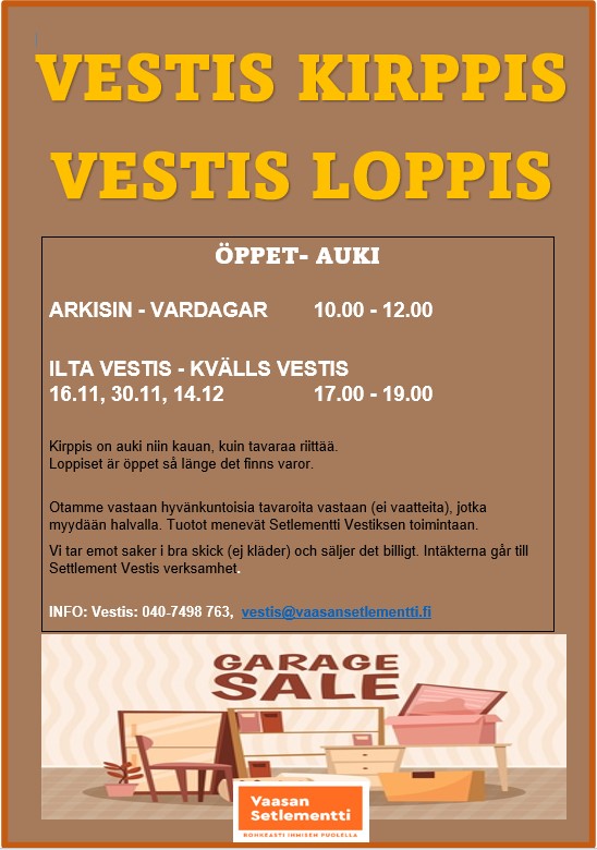Reklam om Vestis-loppis.