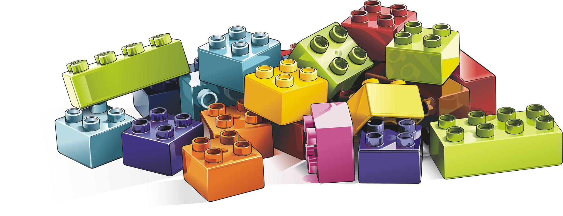 Legopalikoita kierrätyspäivän mainoksesta.