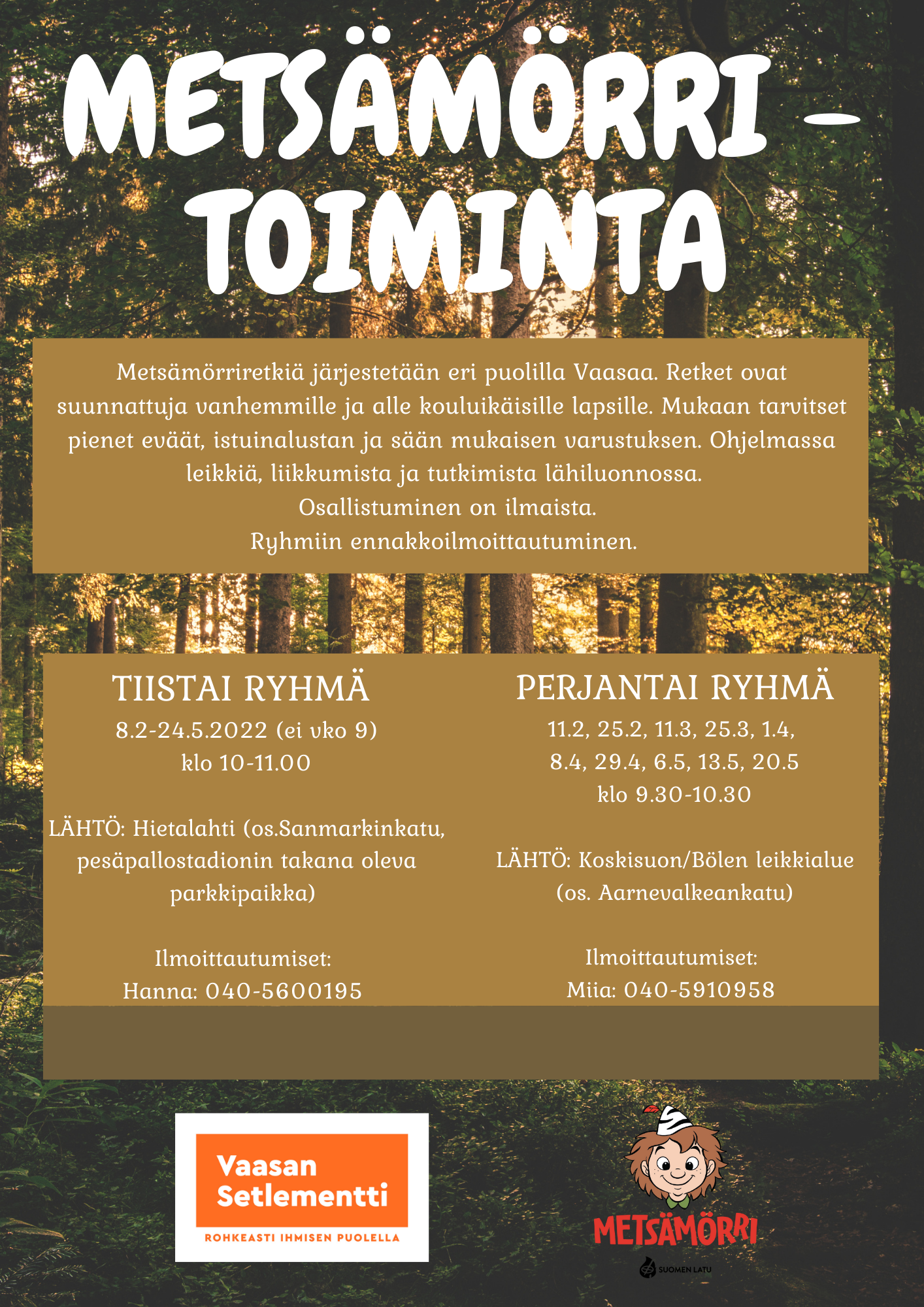Metsämörri-mainos kevät 2022.