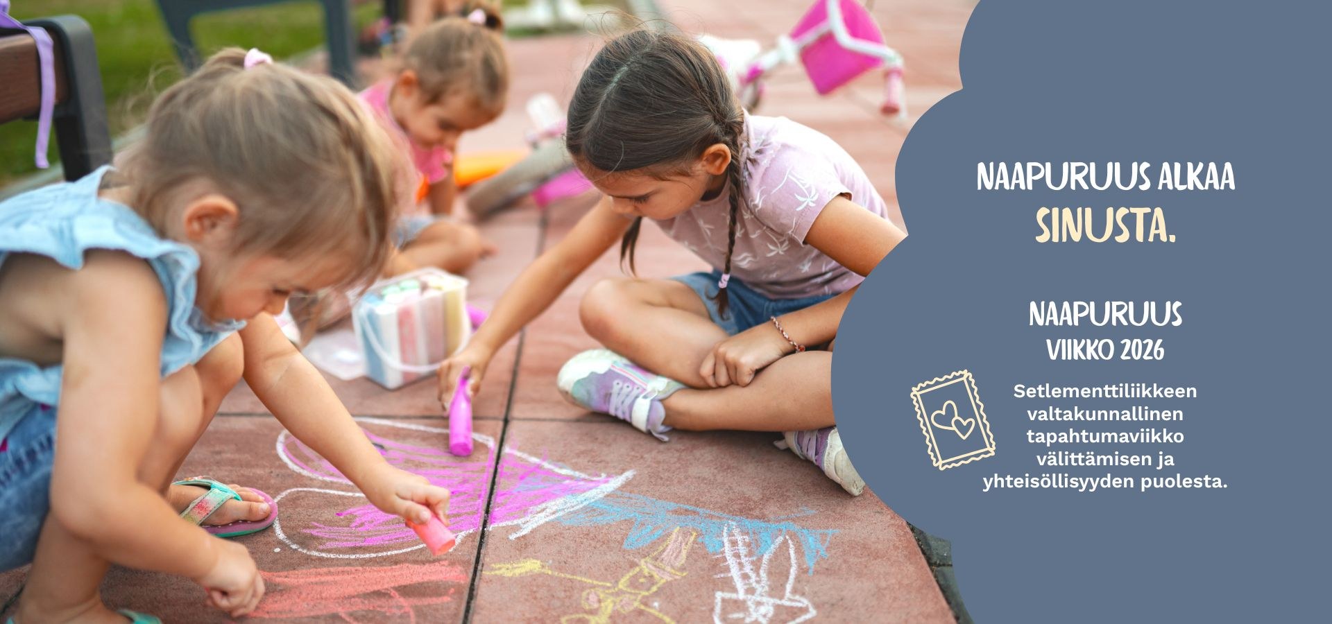 Setlementtien yhteinen Naapuruusviikko 2026 toukokuussa 18.-24.5.